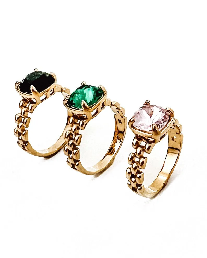 Rogan Stone Ring || Choose Color