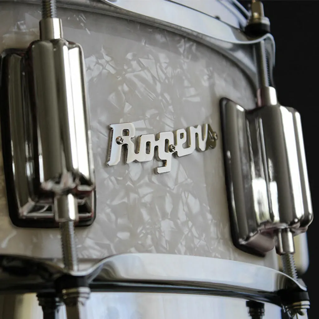 Rogers 14"x5" Beavertail Dyna-Sonic Snare Drum - White Marine Pearl