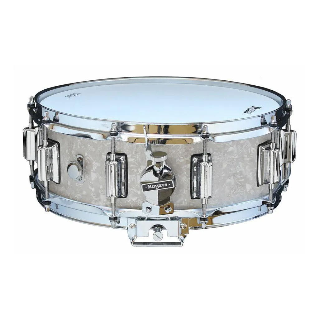 Rogers 14"x5" Beavertail Dyna-Sonic Snare Drum - White Marine Pearl
