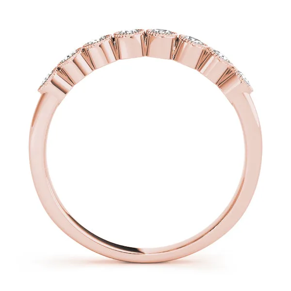 Round Milgrain Bezel Anniversary Band