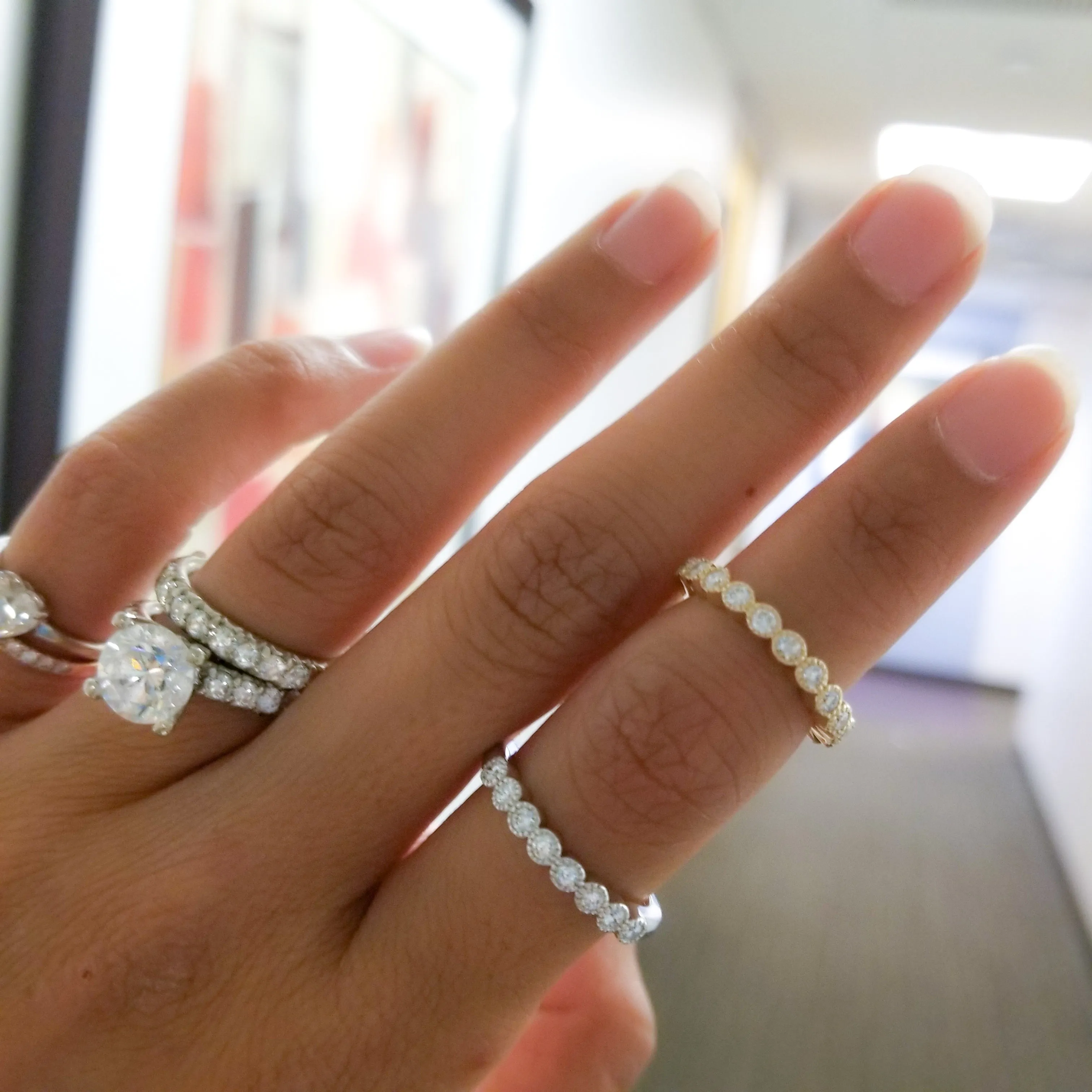 Round Milgrain Bezel Anniversary Band