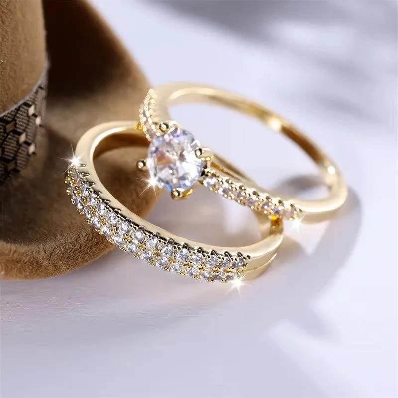 Royal Gemstone Wedding Rings : Regal Elegance