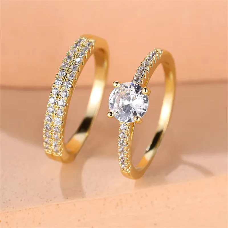 Royal Gemstone Wedding Rings : Regal Elegance