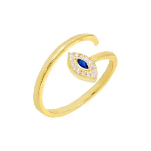 Sapphire Evil Eye Ring