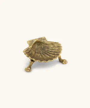 Scarlett Shell Plate Small Brass