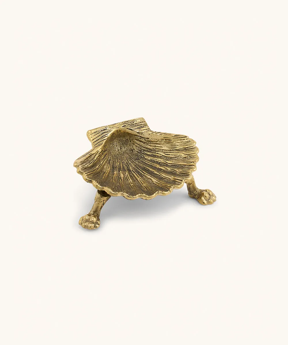 Scarlett Shell Plate Small Brass