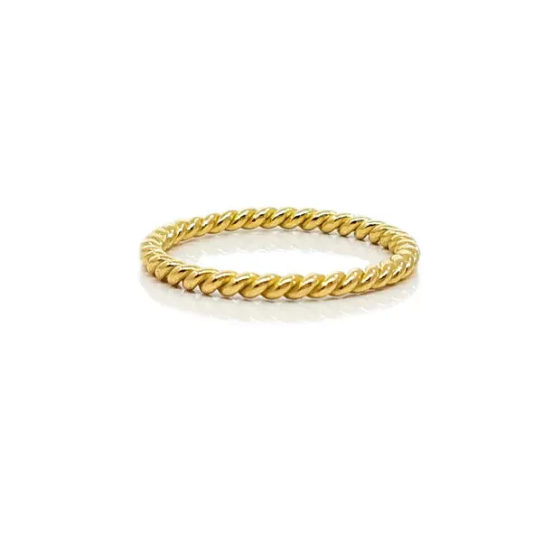 Sethi Couture 18K Yellow Gold Rope Band - Size 6.5