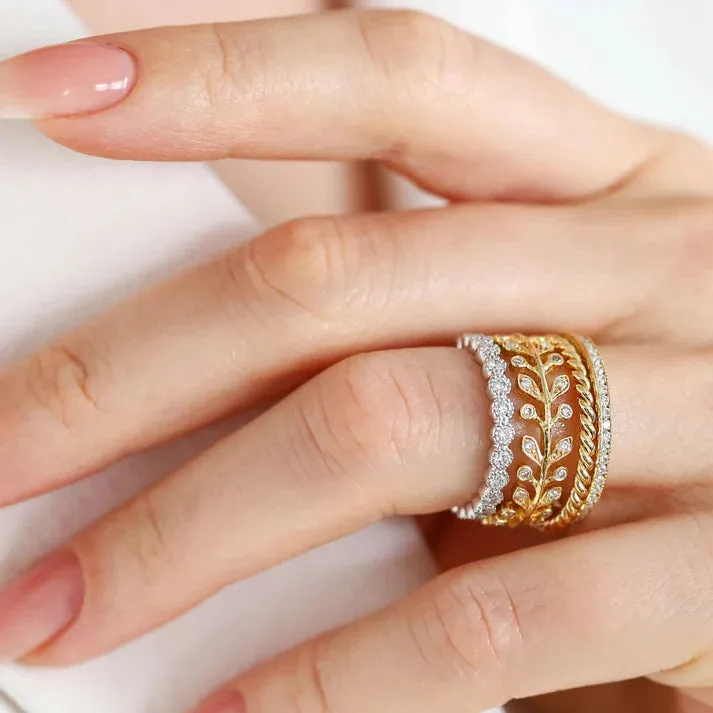Sethi Couture 18K Yellow Gold Rope Band - Size 6.5