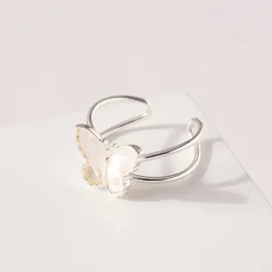 Shell Butterfly Open Ring