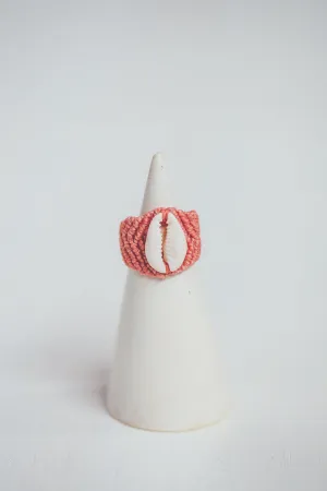 SHELL MACRAME RING