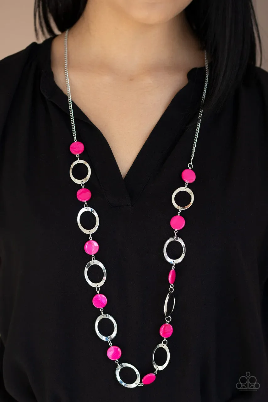 SHELL Your Soul Pink Paparazzi Necklace