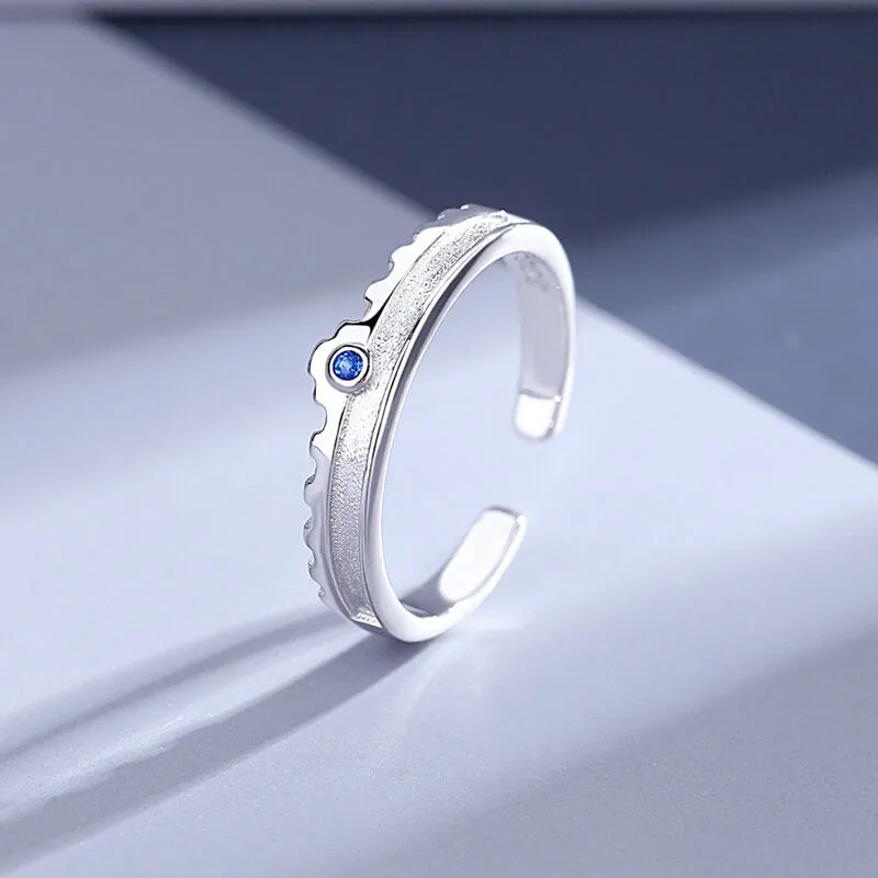 Shimmering Starlight CZ Couple Rings