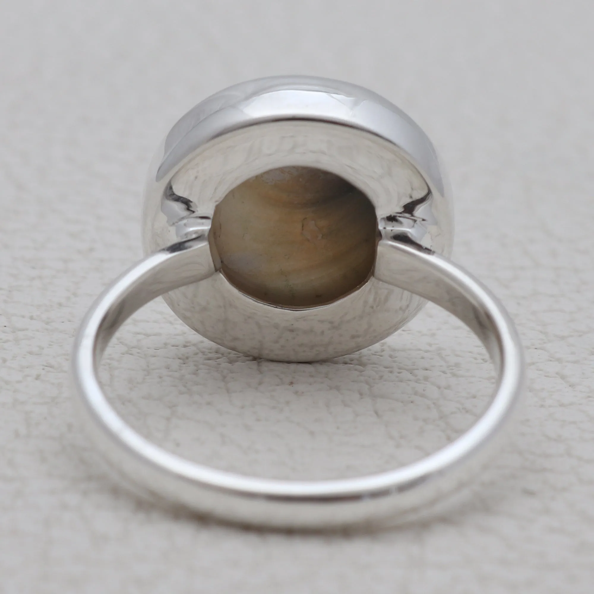 Shiva Shell Eye Silver Rings
