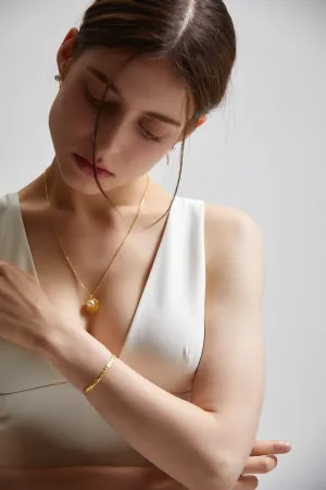 [Silver 925] Ellie's Chunky Shell Pearl Necklace