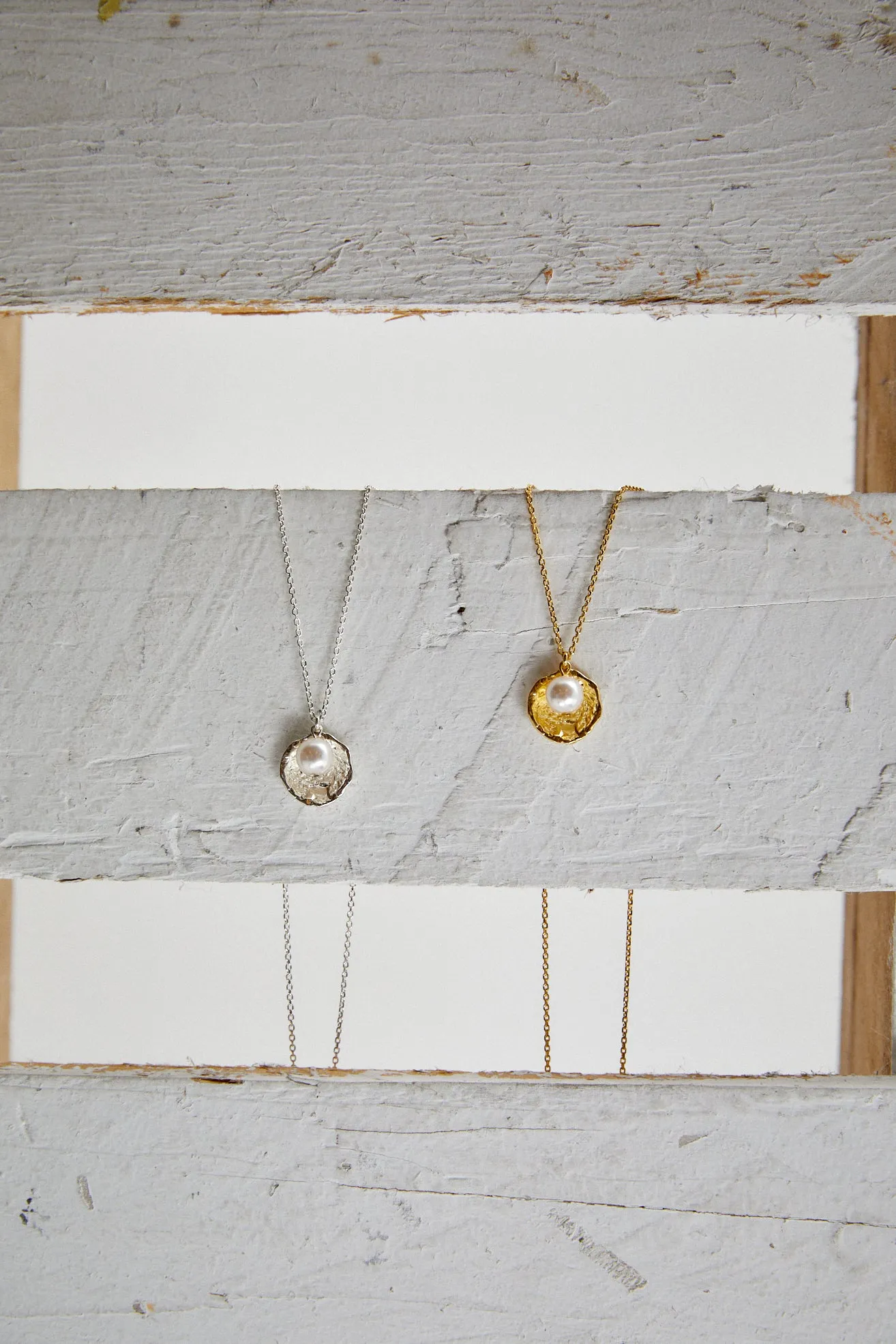 [Silver 925] Ellie's Chunky Shell Pearl Necklace