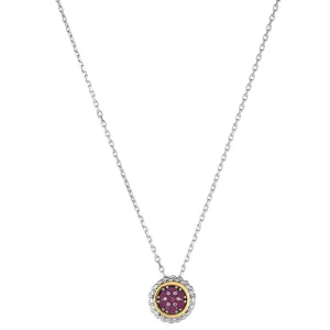 Silver & 18K Gold Prosecco Ruby Necklace