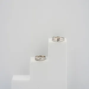 Silver Soulmate Couple Rings