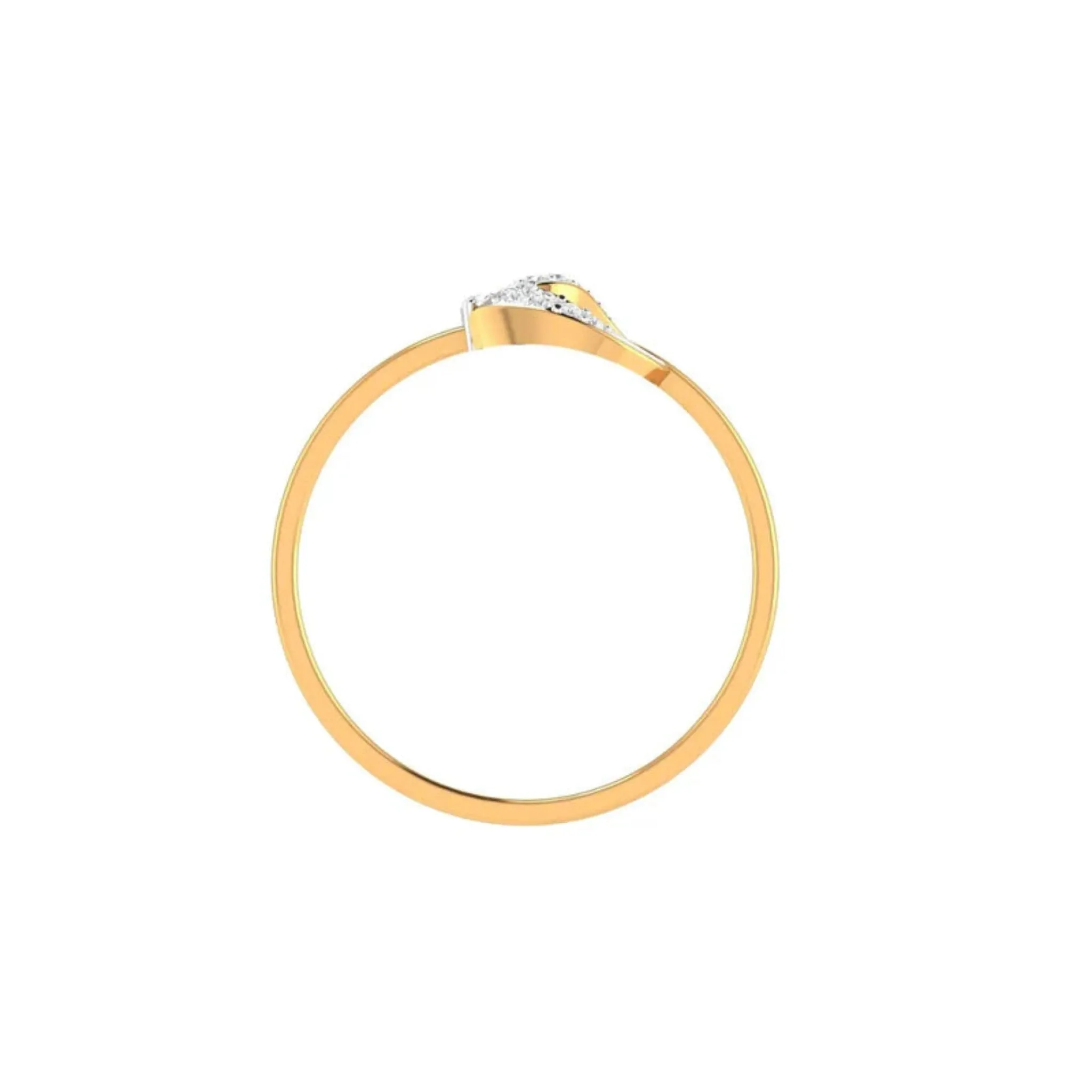 Silver Yellow Gold Adjustable Infinity Leaf Elegant Twist Stackable Ring For Woman