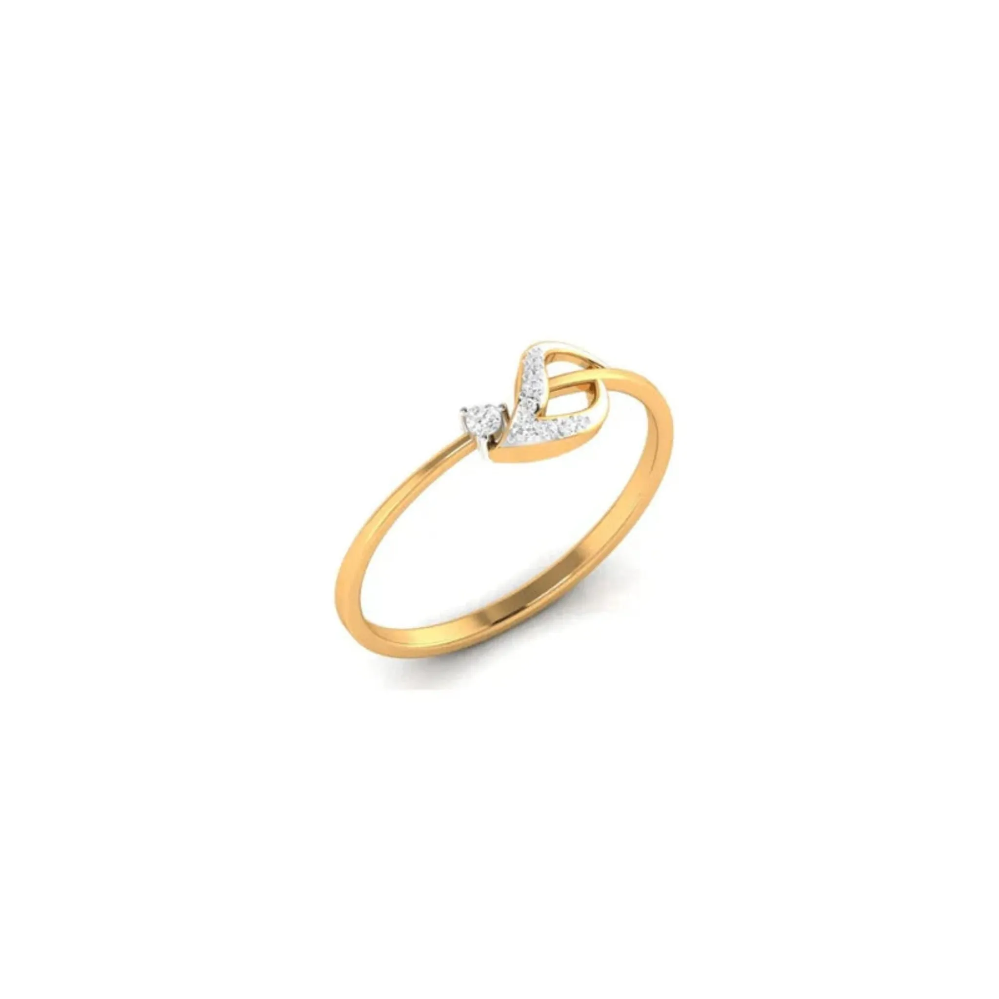 Silver Yellow Gold Adjustable Infinity Leaf Elegant Twist Stackable Ring For Woman
