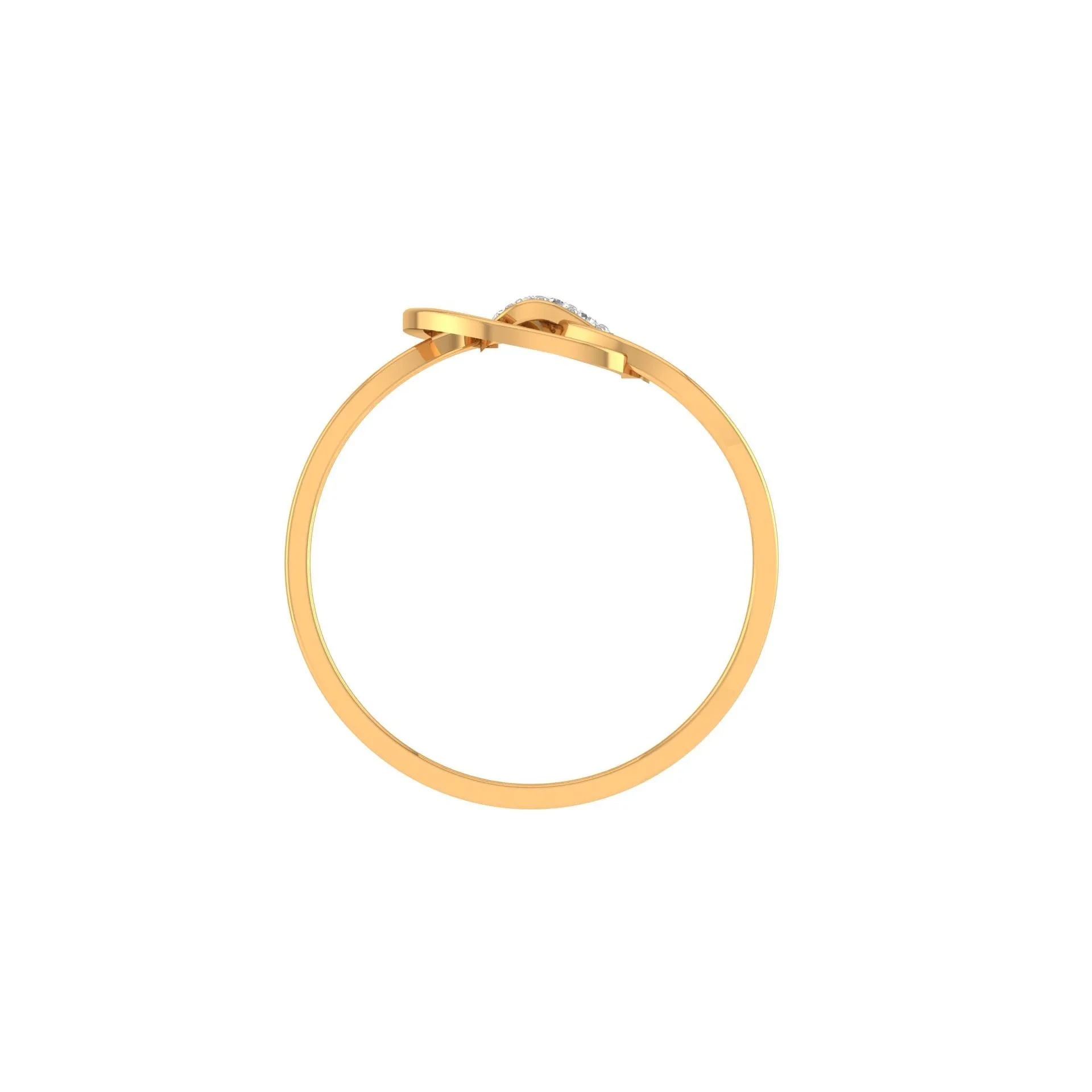 Silver Yellow Gold Adjustable Knot Pattern Modern Chic Ring for Women