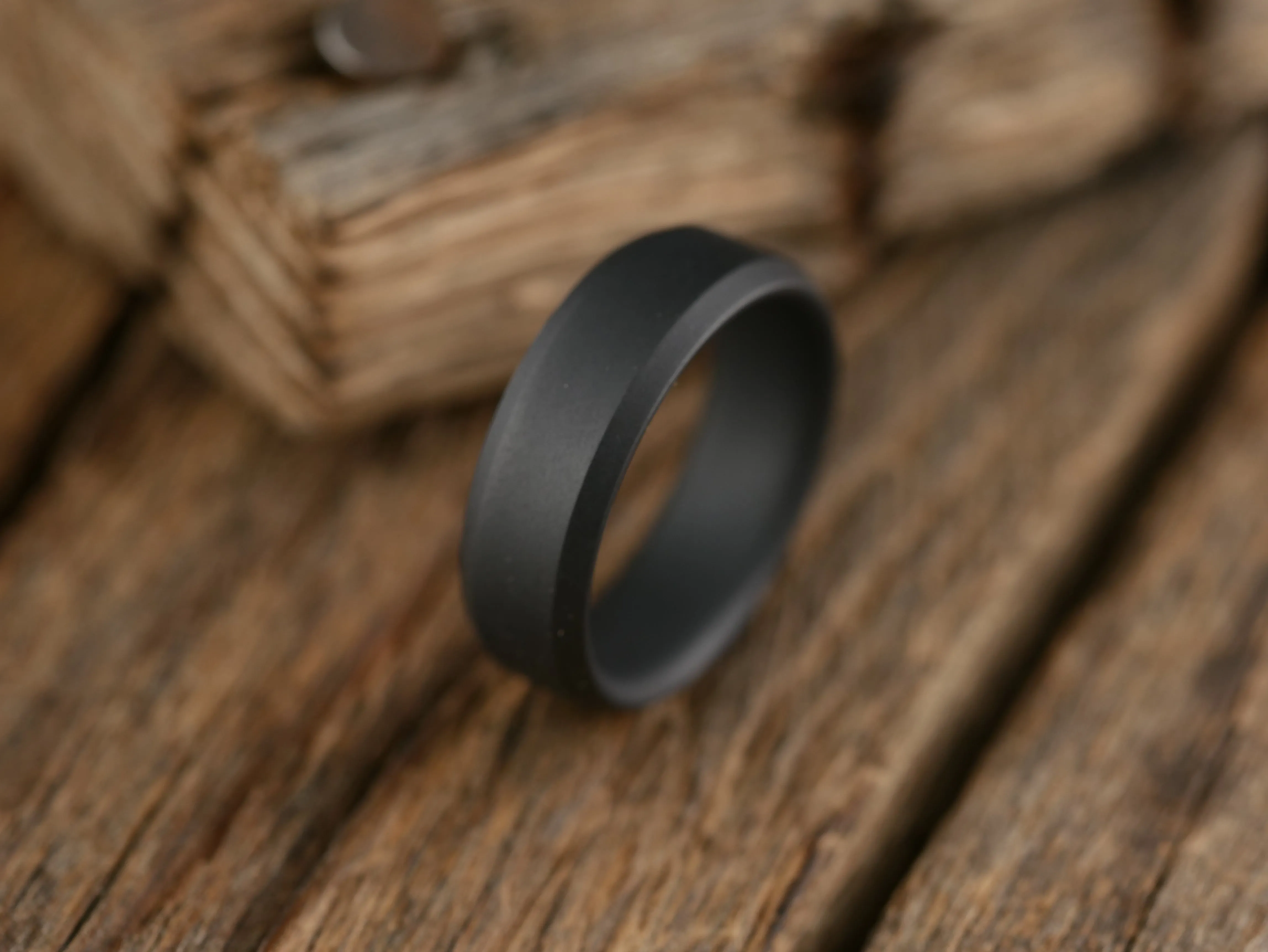 Singularity - Matte Black Titanium Ring