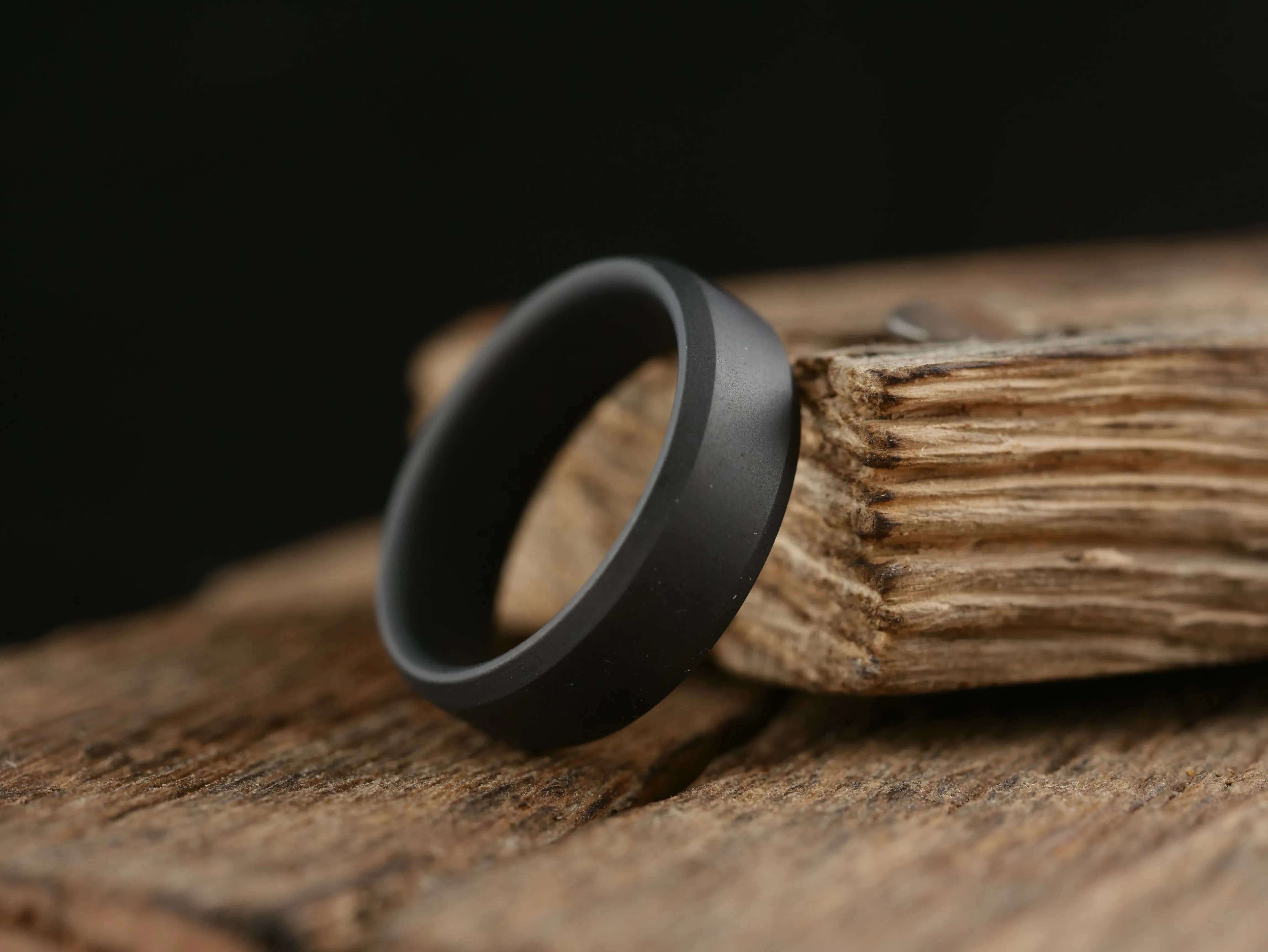 Singularity - Matte Black Titanium Ring