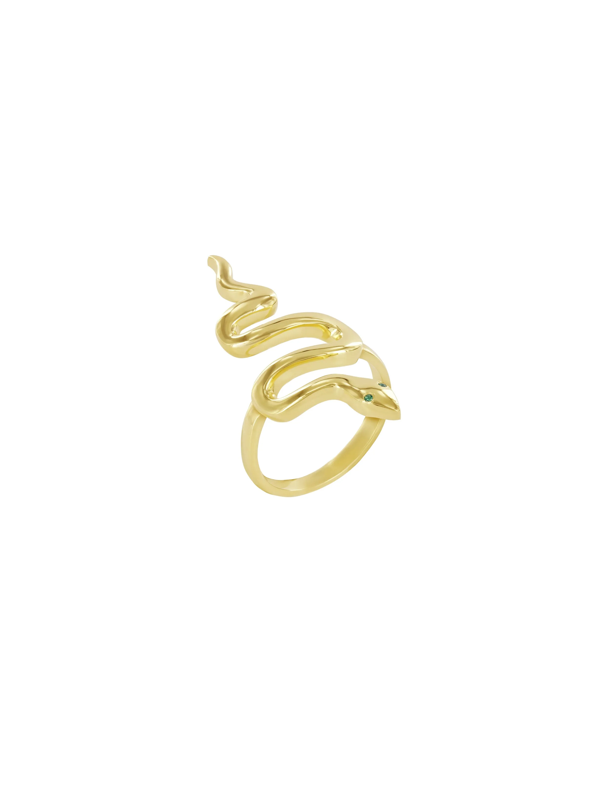 Snake Ring Gold Vermeil