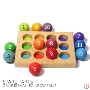 Spare Parts - Small Rainbow Balls (Ages 3 )