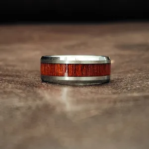 Spiderman - Rosewood Men's Tungsten Ring