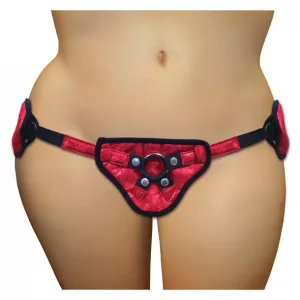 SportSheets Plus Size Red Lace With Satin Corsette Strap On