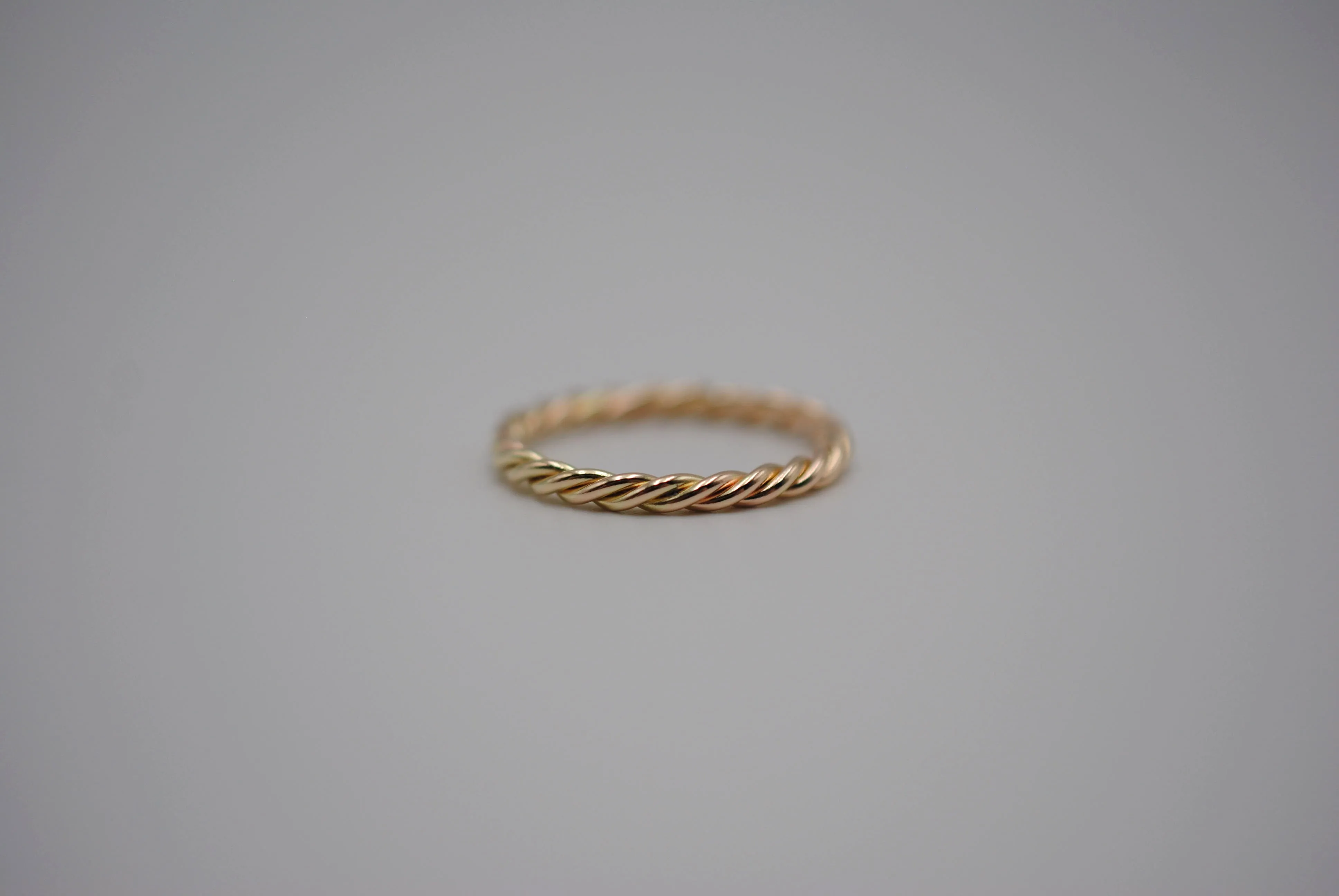 Stacking Ring: Rope and Yellow Gold