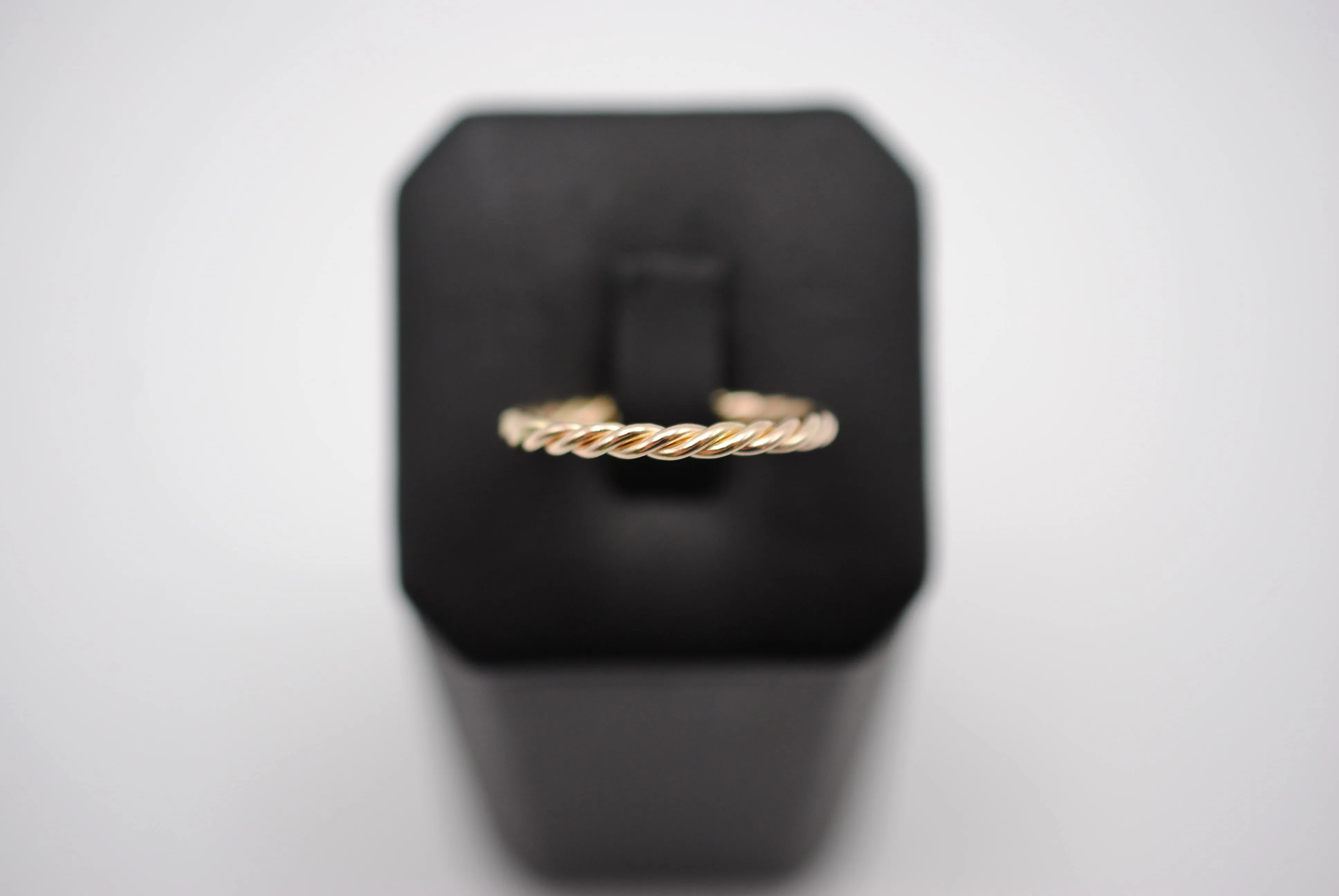 Stacking Ring: Rope and Yellow Gold