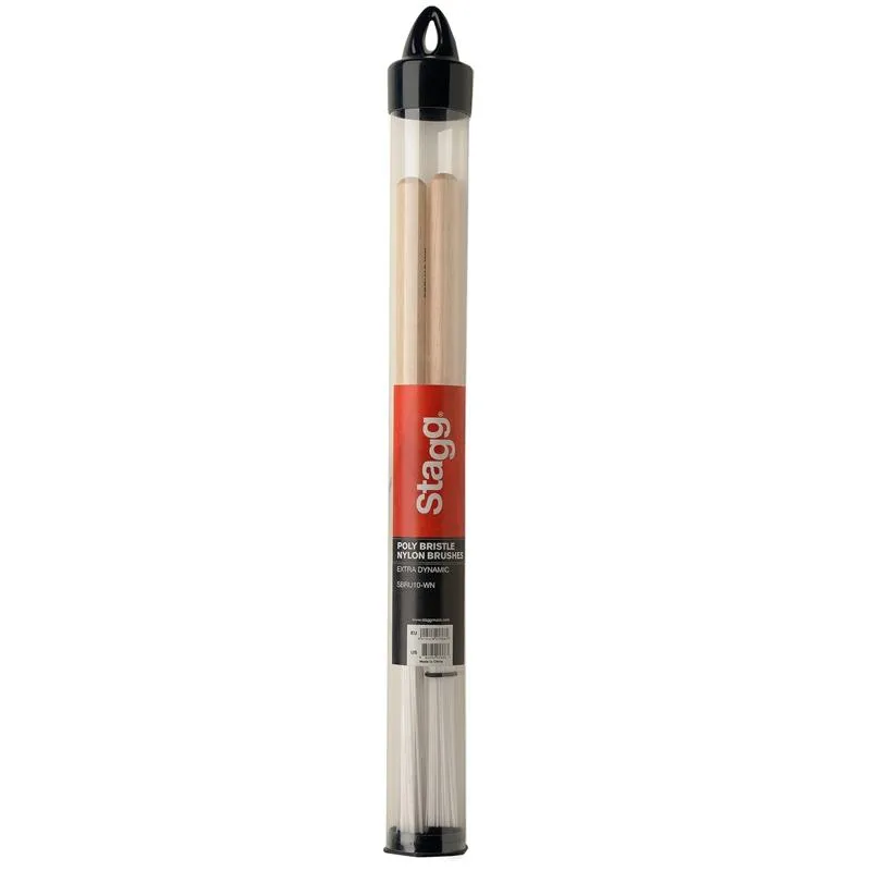 Stagg Nylon Drum Brushes - Wooden Handle