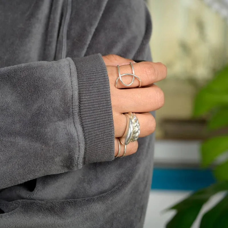 Statement Knot Ring Sterling Silver
