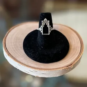 Sterling Silver Cathedral Rings - One Size