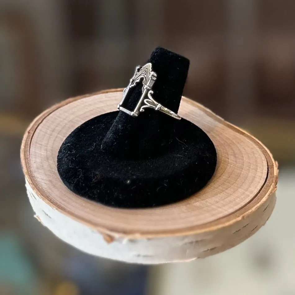 Sterling Silver Cathedral Rings - One Size