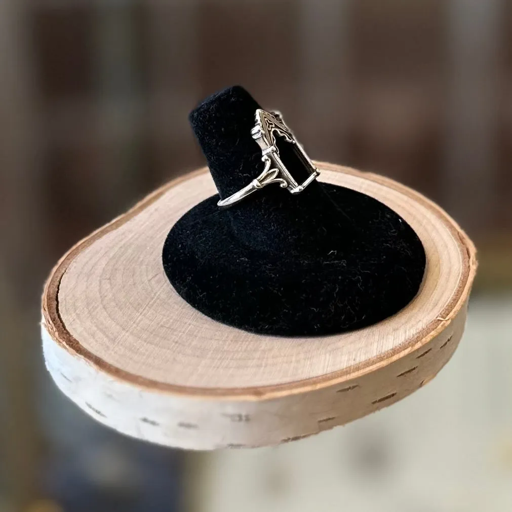 Sterling Silver Cathedral Rings - One Size