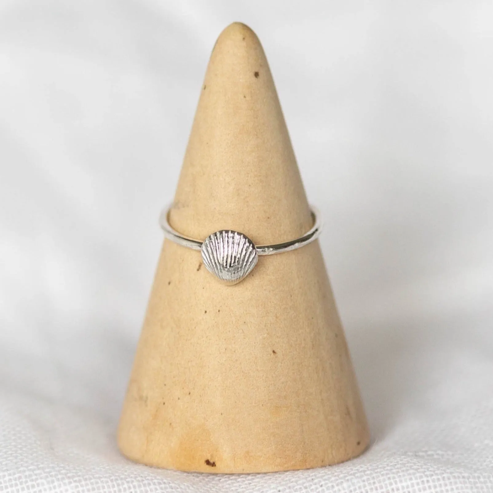 Sterling Silver Cornish Shell Ring