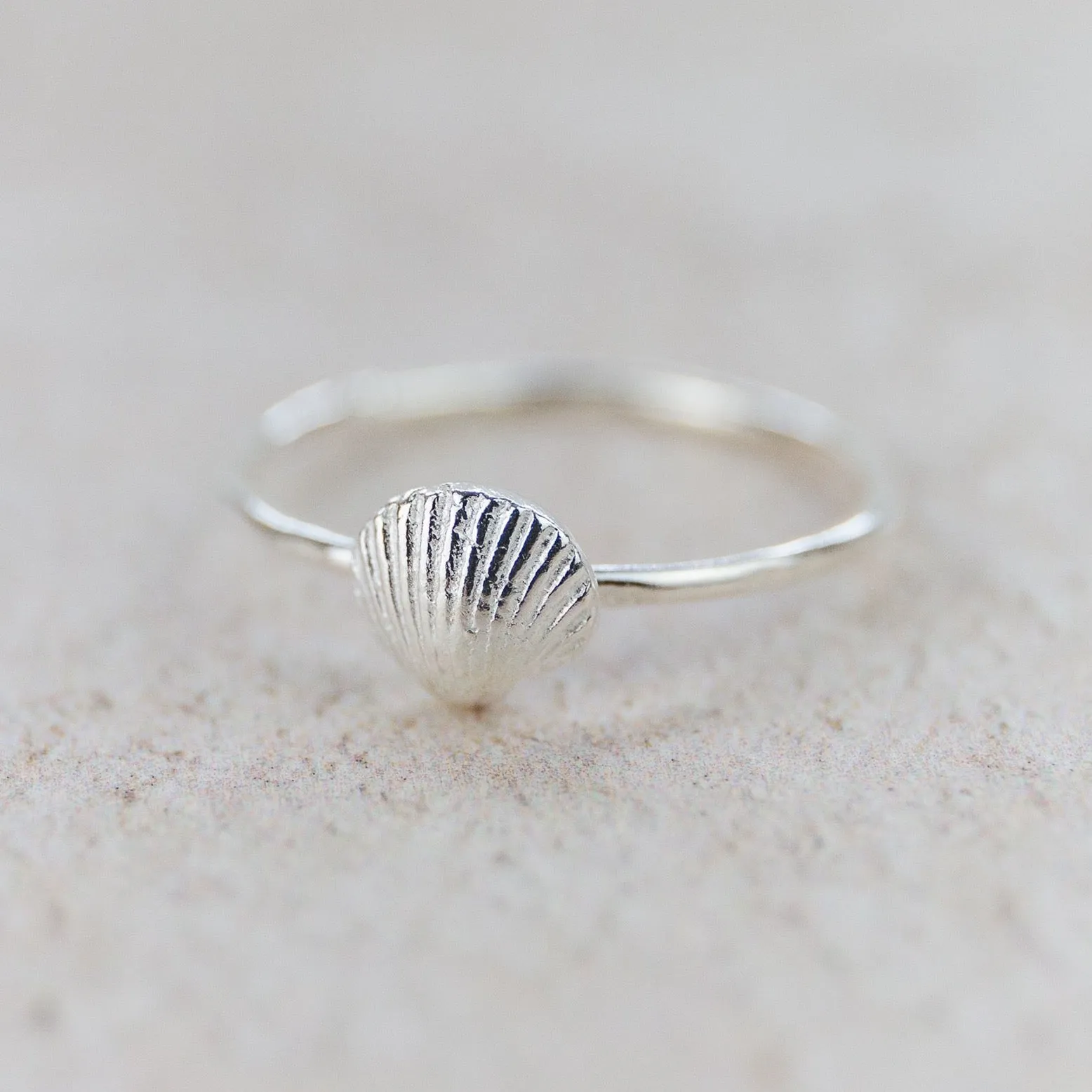 Sterling Silver Cornish Shell Ring