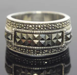 Sterling Silver Marcasite Size 7.5