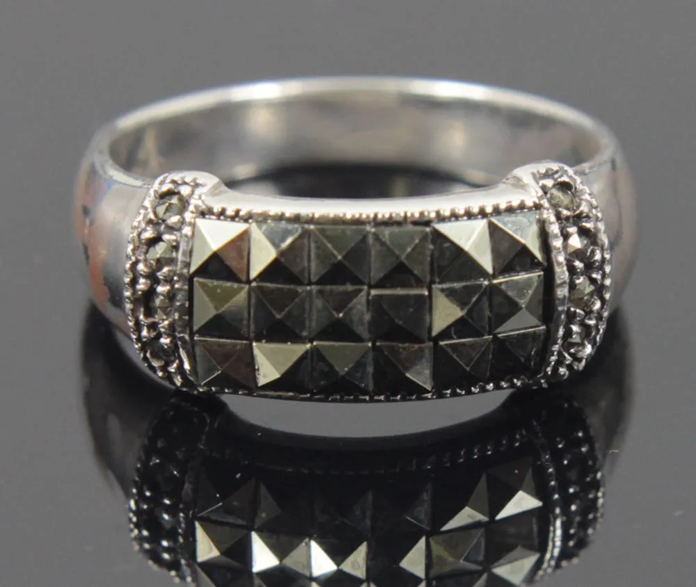 Sterling Silver Marcasite Size 9