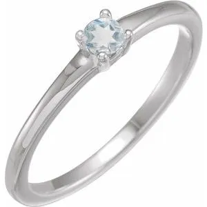 Sterling Silver Natural Blue Sheen Moonstone Ring
