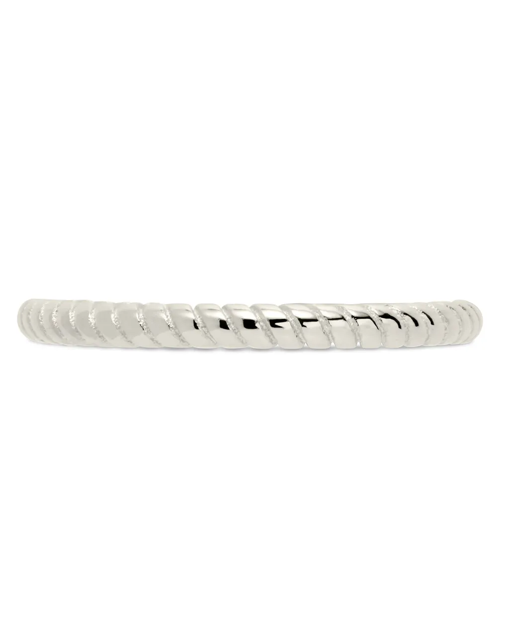 Sterling Silver Rope Open Band Ring
