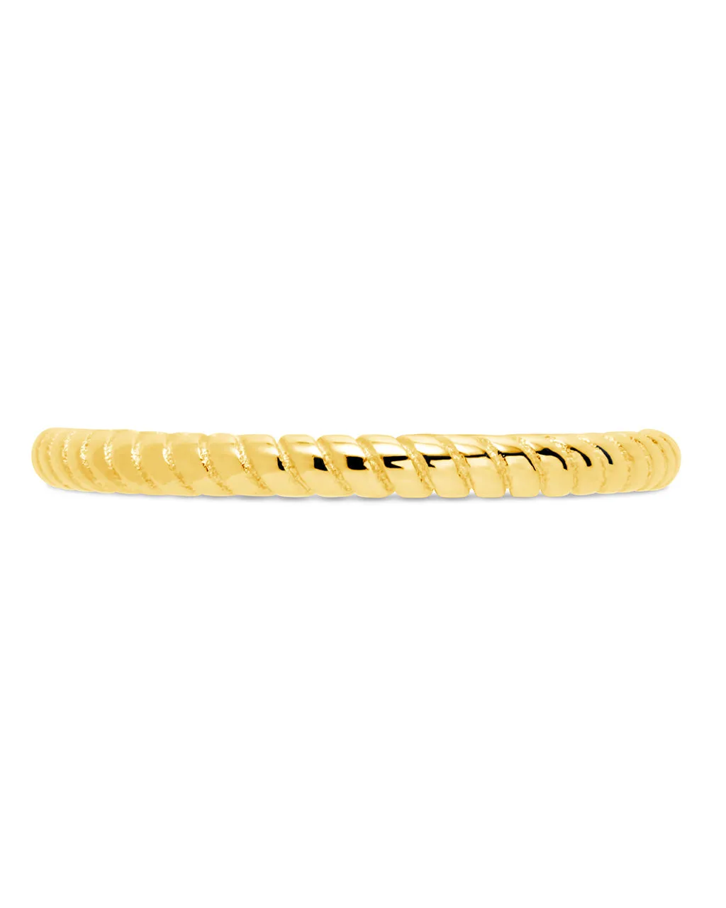 Sterling Silver Rope Open Band Ring