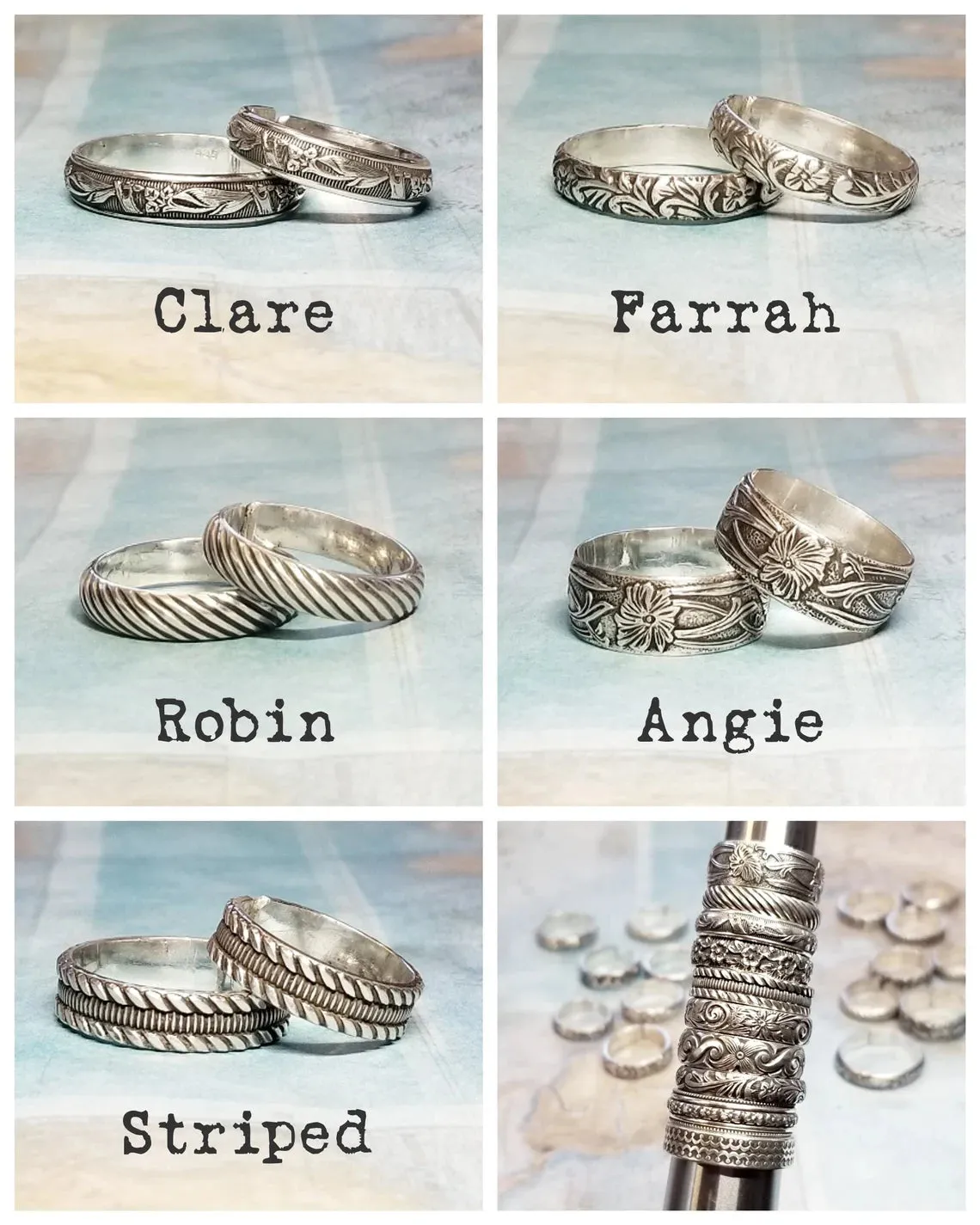 Sterling Silver Stacking Rings ADJUSTABLE Open-Ended Ring
