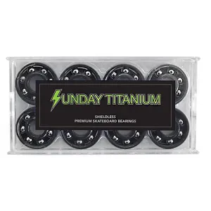 Sunday - Titanium Shieldless Skateboard Bearings