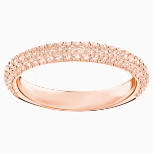 Swarovski Stone Ring Pink Rose-Gold Tone