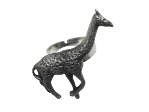 Textured Giraffe Adjustable Size Fashion Ring