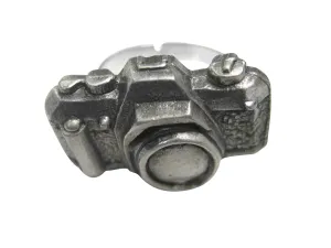 Textured Photography Camera Adjustable Size Fashion Ring