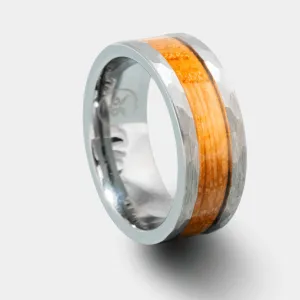 The Axe  - Whiskey Barrel Men's Tungsten Ring